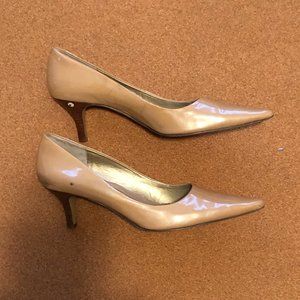 Jones Newyork pink kitten heels sz 10